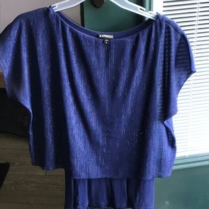 Blue express layered shirt
